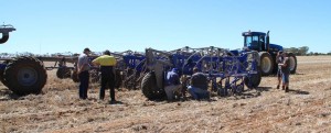 Tillage display afternoon at Tony Fox's property, Quambatook on 12th March 2014